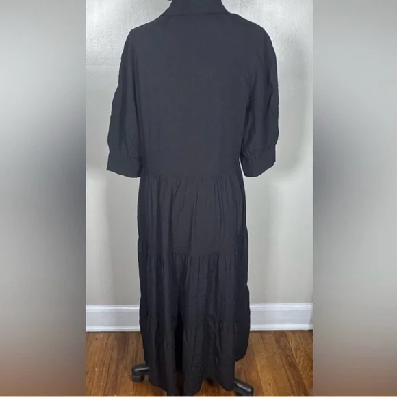 NATURAL LIFE Black Rebecca Midi Dress - Picture 4 of 6